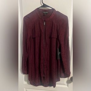 Rock Republic zip up shirt sz small